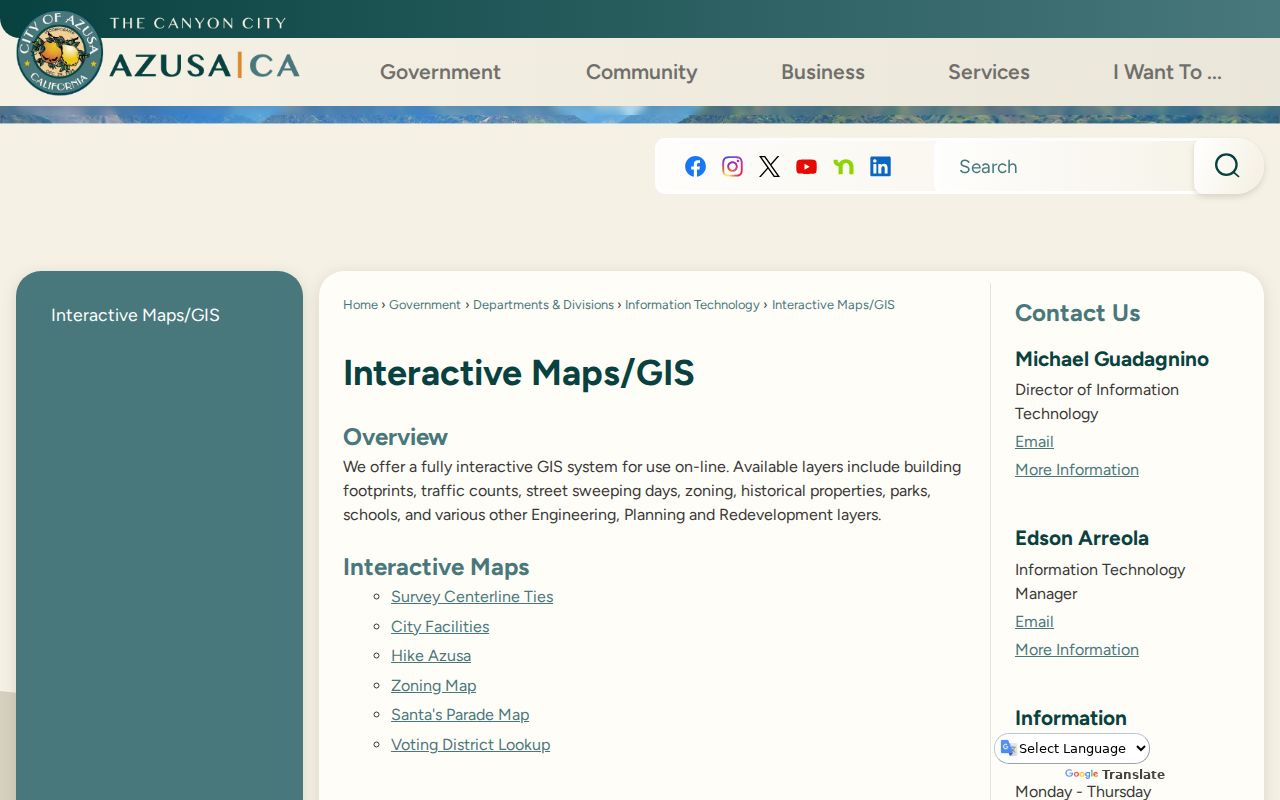 Azusa neighbors interactive GIS zoning and historic layers