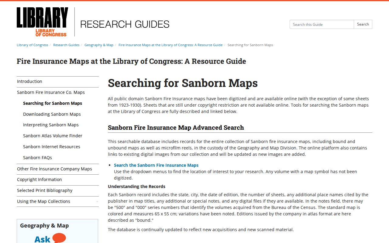 Azusa city directory Sanborn map search for historical building context
